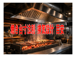 焼き台寸法別 排気設計 目安
