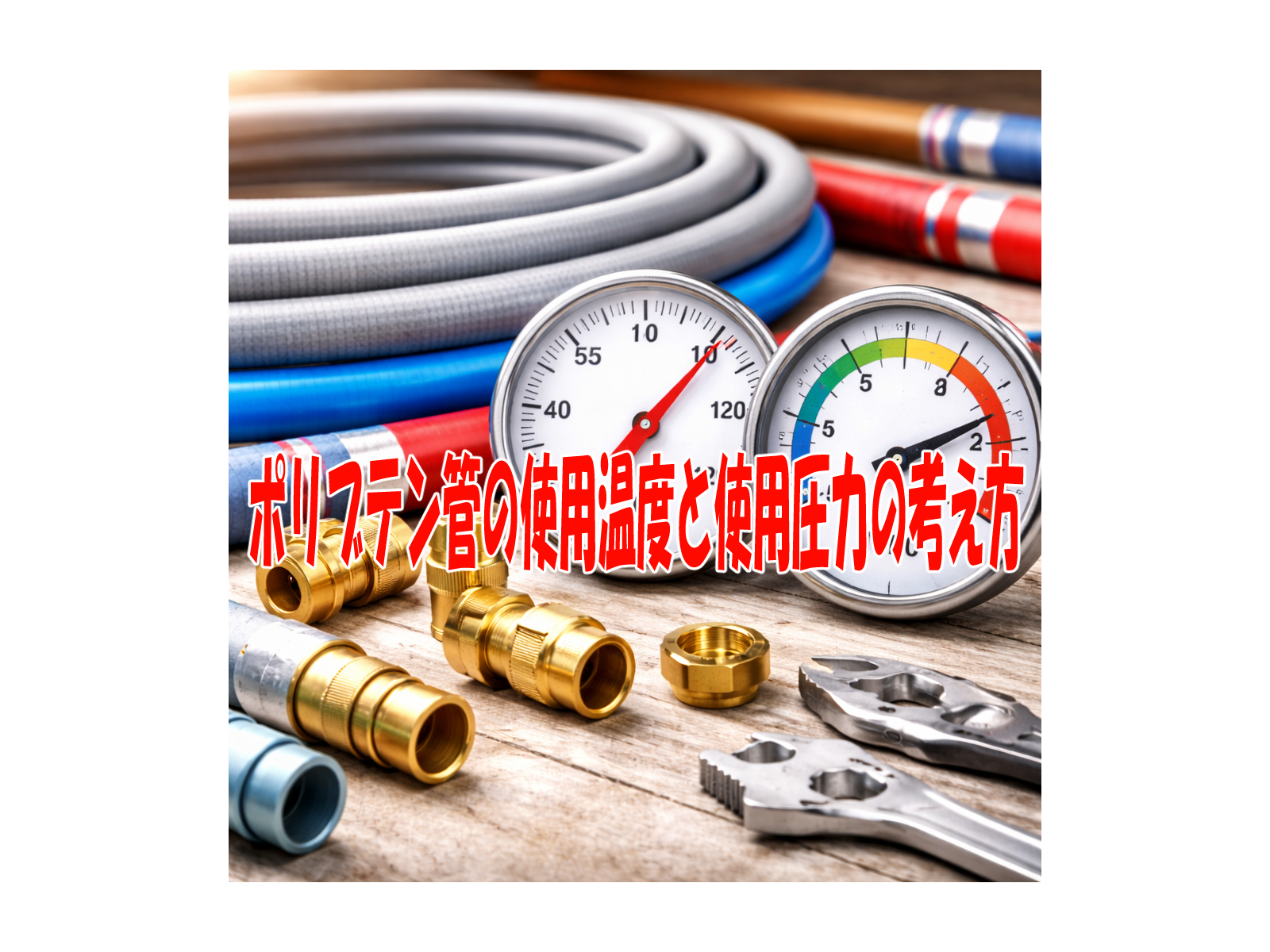 ポリブテン管の使用温度と使用圧力の考え方