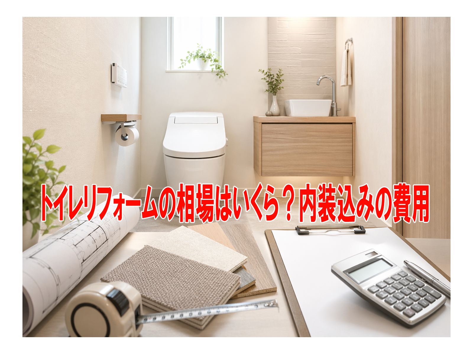 トイレリフォームの相場はいくら？内装込みの費用