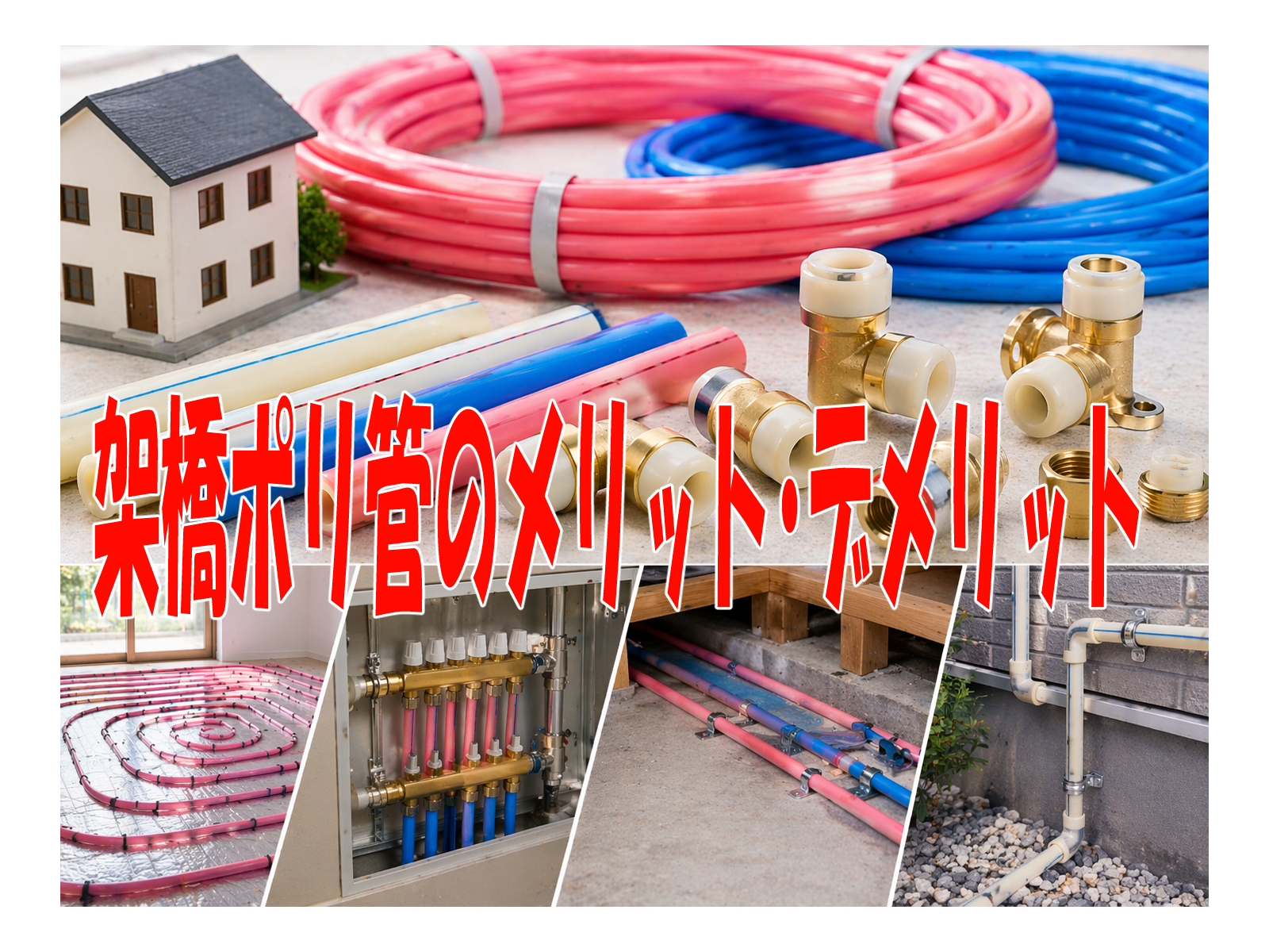 架橋ポリ管のメリット・デメリット