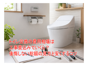 トイレ交換の費用相場は工事費込みでいくら？後悔しない総額の見方と安くするコツ