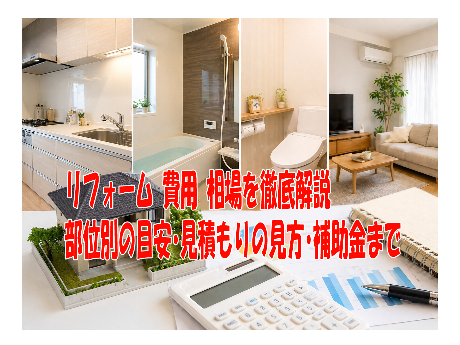 リフォーム 費用 相場を徹底解説 部位別の目安・見積もりの見方・補助金まで