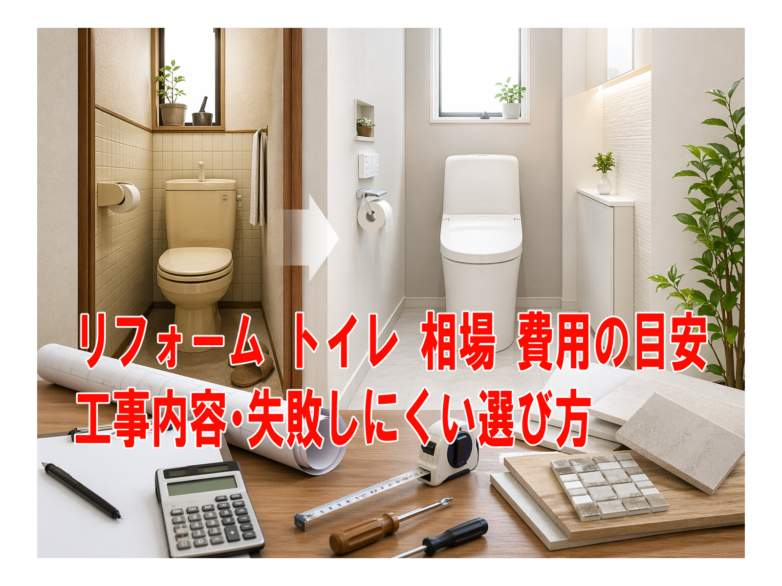 リフォーム トイレ 相場 費用の目安・工事内容・失敗しにくい選び方