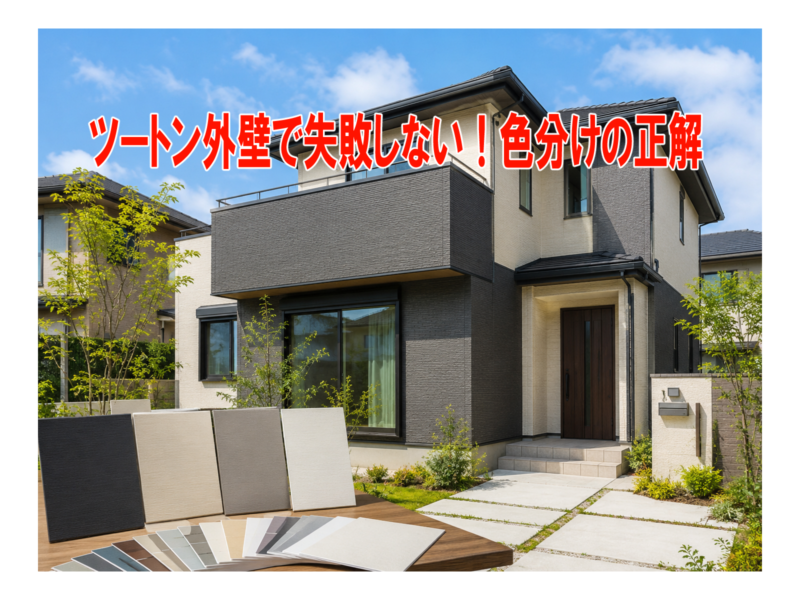 ツートン外壁で失敗しない！色分けの正解