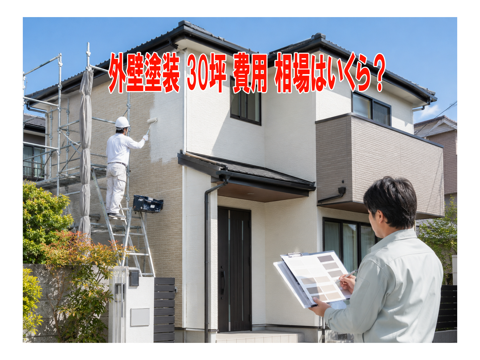 外壁塗装 30坪 費用 相場はいくら？