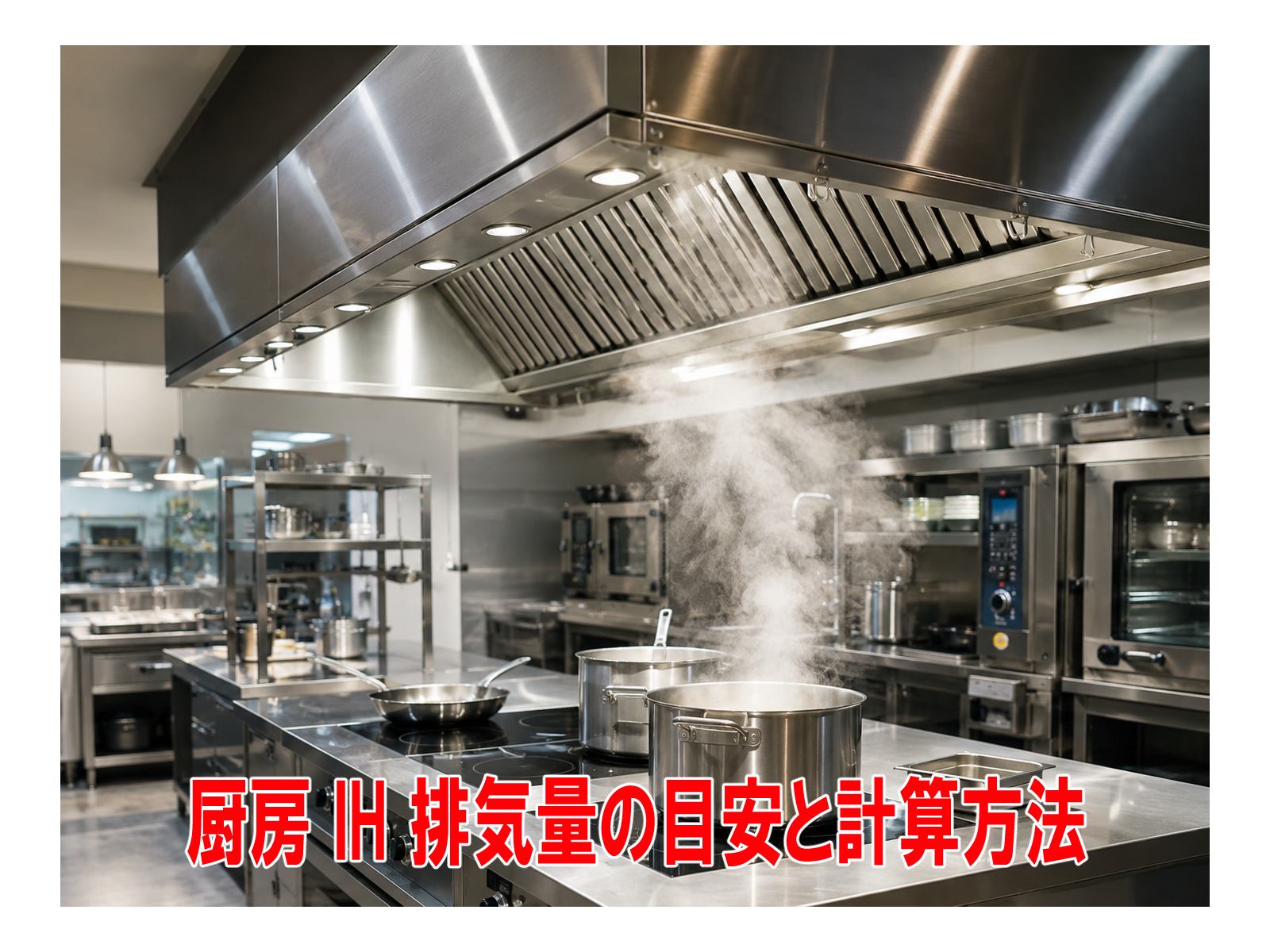 厨房 IH 排気量の目安と計算方法