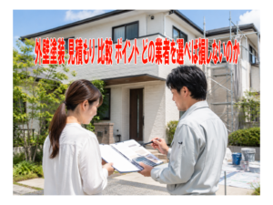 外壁塗装 見積もり 比較 ポイント どの業者を選べば損しないのか