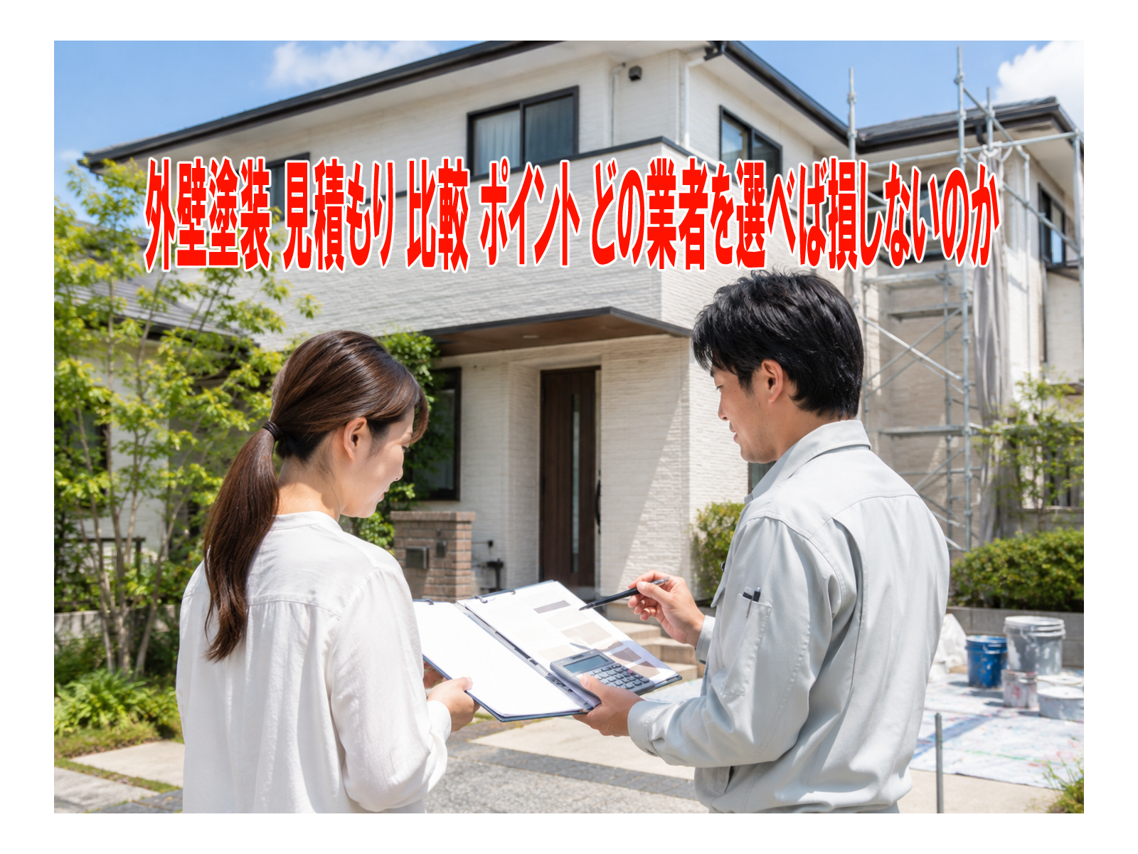 外壁塗装 見積もり 比較 ポイント どの業者を選べば損しないのか