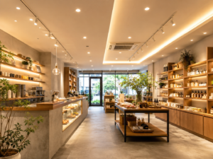店舗内装はLED照明で変わる！明るさと省エネの考え方