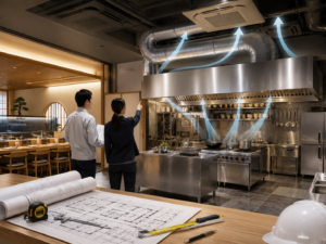 飲食店の厨房換気と排気計画で失敗しない店舗改装